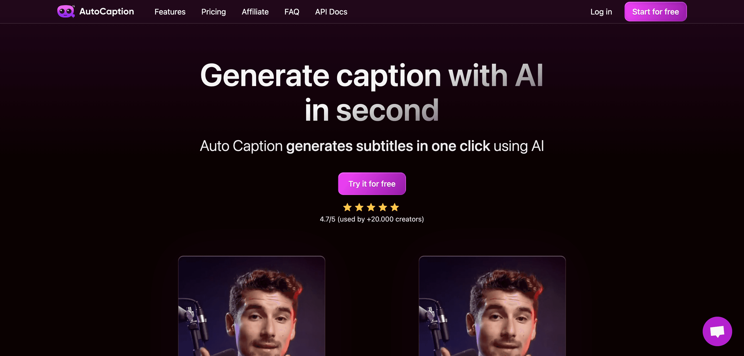 Display image for AutoCaption